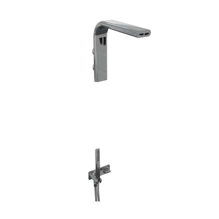 Flaminia Noke’ Einbauduschset bestehend aus Duschkopf, Mischbatterie und Handbrause, Chromfinish NK3260