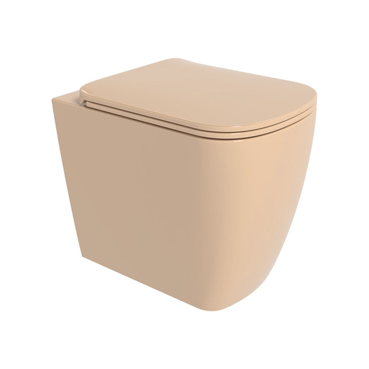 Flaminia Stand-WC wandnah, mit gosilent®-System, mit S/P-Abfluss, ohne Sitz, Farbe Havana, glänzende Ausführung PLAY PY117SAV