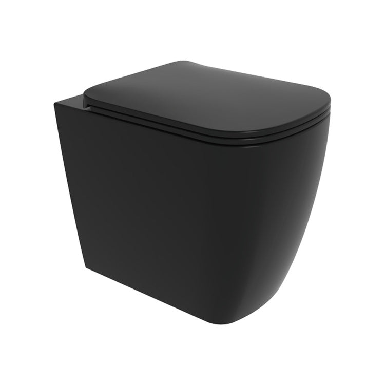 Flaminia Standboden-WC wandnah, mit gosilent®-System, mit S/P-Abfluss, ohne Sitz, Farbe Kohle mattes Finish PLAY PY117SCAR