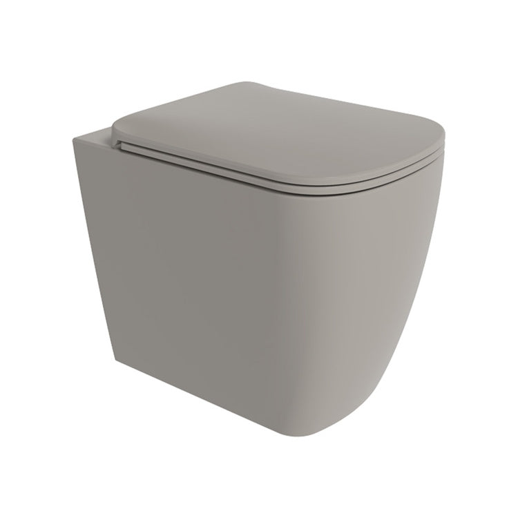 Flaminia Stand-WC wandnah, mit gosilent®-System, mit S/P-Abfluss, ohne Sitz, Farbe Asche mattes Finish PLAY PY117SCEN