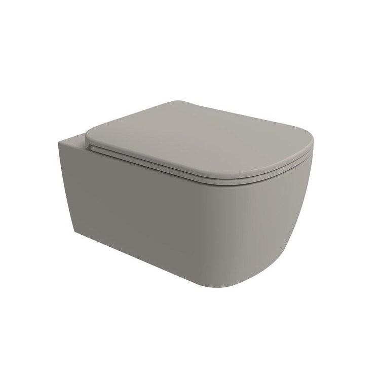 Flaminia Hängendes WC T. 52 cm, mit gosilent®-System, ohne Sitz, Farbe Kohle, matte Oberfläche PLAY PY118SCAR