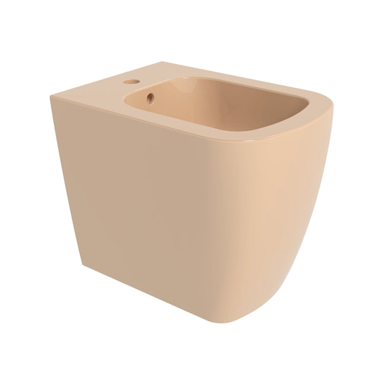 Flaminia Stand-Bidet T. 52 cm wandnah, Einloch, mit Überlauf, Farbe Avana, glänzende Ausführung PLAY PY217AV