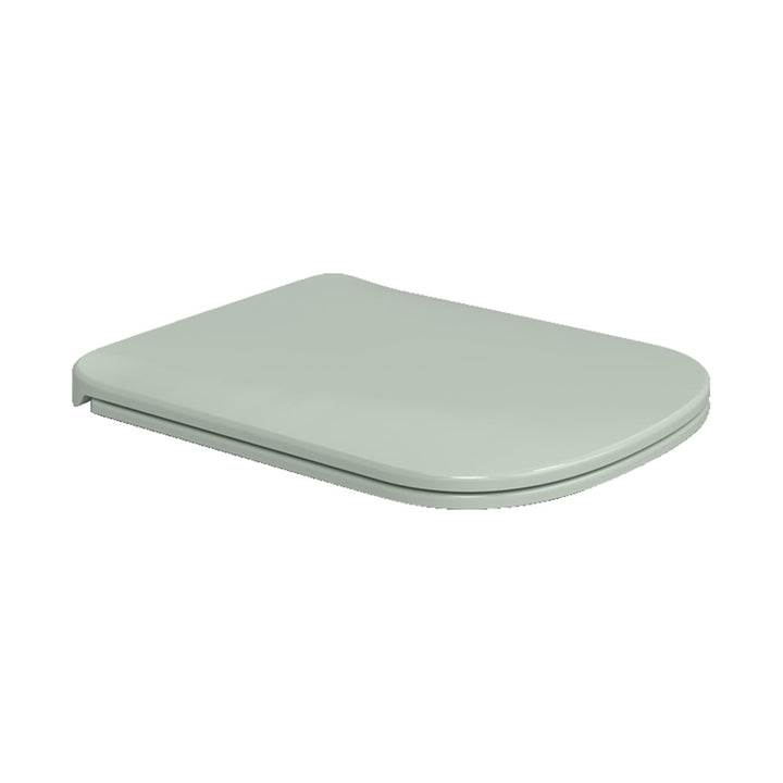 Flaminia Slim-Deckel aus duroplastischem Material, mit langsamer Absenkung, Schnellverschluss-Scharnieren, Farbton Jadetgrün, glänzende Oberfläche PLAY PYCW05VG