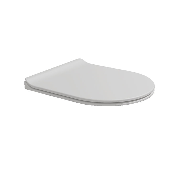 Flaminia Slim-Sitzabdeckung aus duroplastischem Material, mit sanft schließendem Deckel und Schnellverschlussscharnieren, Farbe Milchweiß, matte Oberfläche APP APCW10LAT