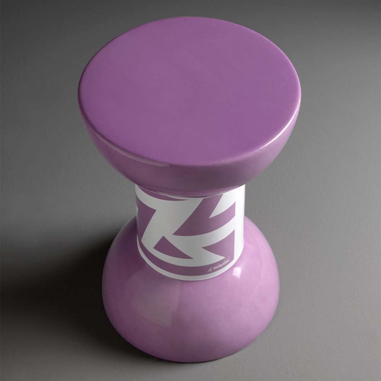 Flaminia Hocker/Beistelltisch aus Keramik Ø 30 cm, Dekor 02 ROCCHETTO RCTD02
