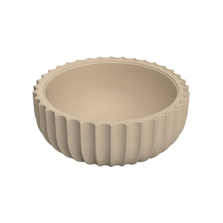 Flaminia Waschbecken Ø 44 cm zum Aufstellen, aus Keramik, ohne Hahnloch und ohne Überlauf, Farbe Ton mattes Finish SETTECENTO SE44AARG