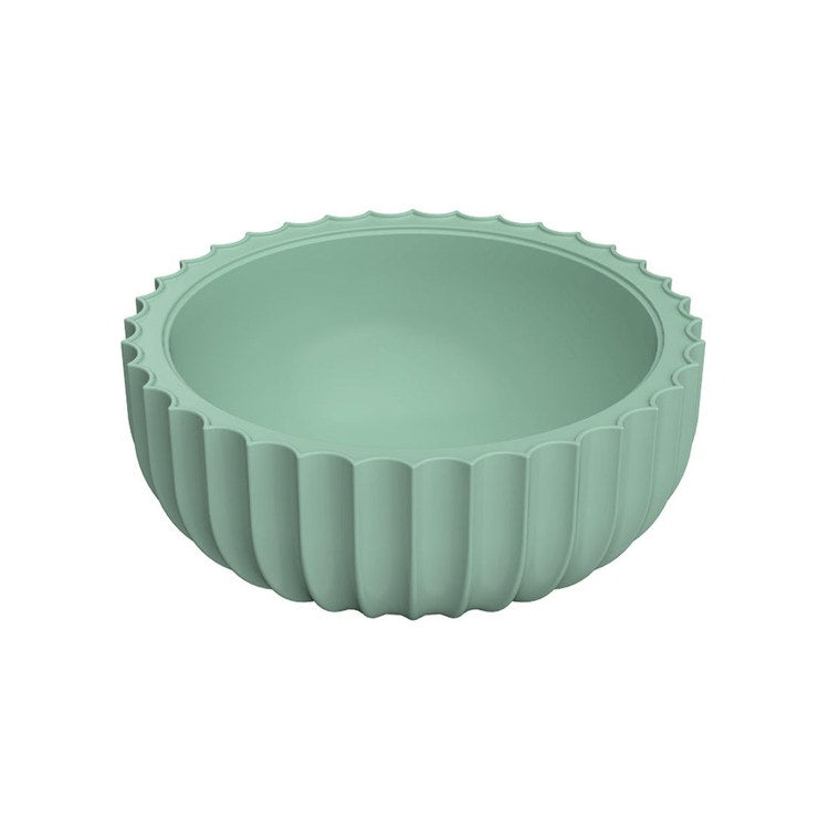 Flaminia Waschbecken Ø 44 cm zum Aufstellen, aus Keramik, ohne Loch für Armaturen und ohne Überlauf, Farbe Mint, matte Oberfläche SETTECENTO SE44AME
