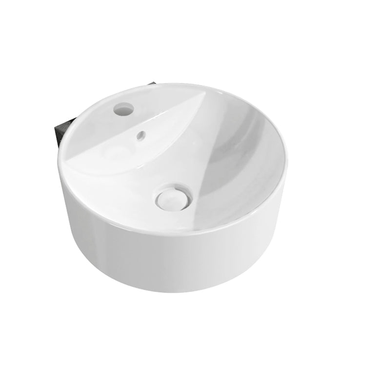 Flaminia Handwaschbecken 42 cm hängend, Einlocharmatur, mit Überlauf, mit Wandbefestigungsbügel, Farbe Asche, matte Oberfläche TWIN SET 42 TW42SCEN+TS01/42