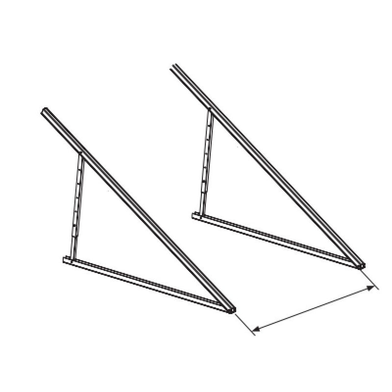 Solarics Baxi 7782976 – Flache Abdeckungshalterung für 1 Kollektor