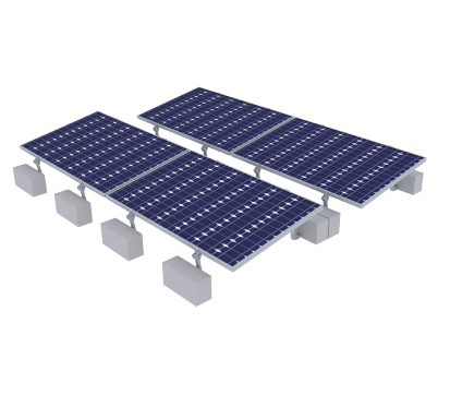 Soeasy (Xiamen) Photovoltaic Technology Co.,Ltd. - Montagesysteme - flat roof solar mount solution non-penetrating ballasted  mount - Art. 9843