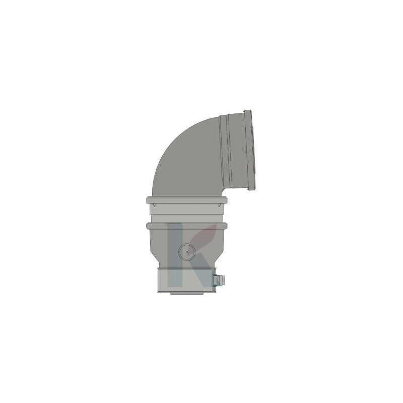 Solarics Ariston 3319653 – Rauchauslass Heizleitung Koaxial-KIT 90° Druckkollektiver Rauchauslass C(10)3, C(11)3 UND C43P