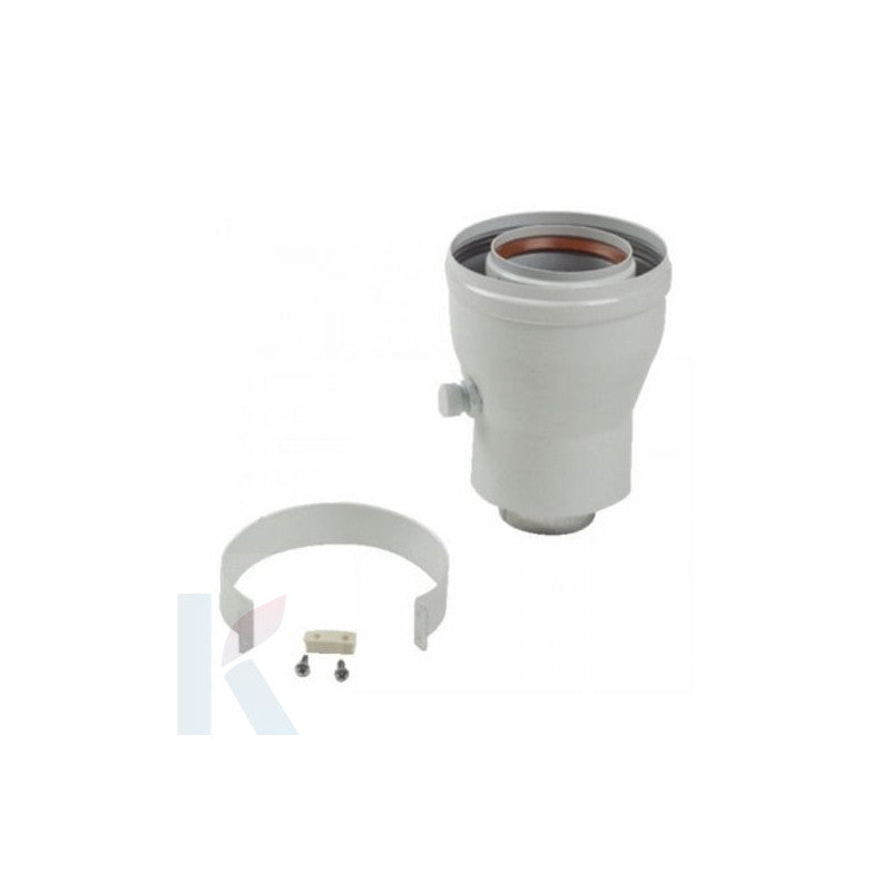 Solarics Ariston 3318095 – Rauchauslass Heizleitung Vertikale Auslass-KIT D60/100 BIS D80/125 LEITUNG