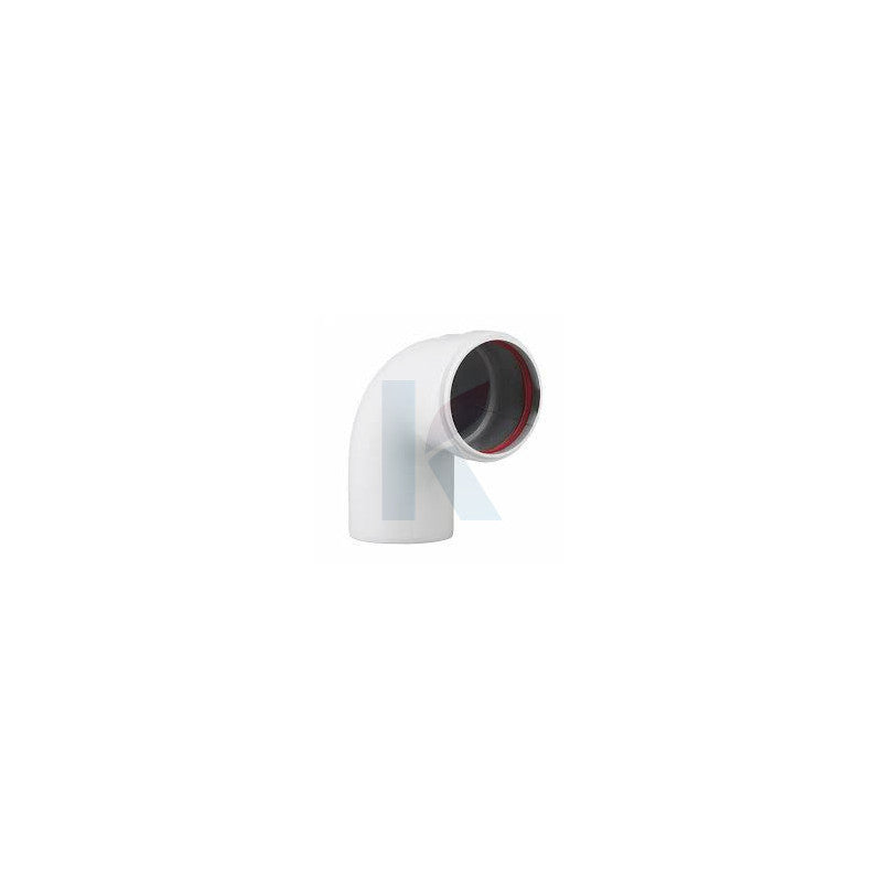 Solarics Ariston 3318084 – Rauchauslass Heizleitungskurve D80 M/H 90º LEITUNG