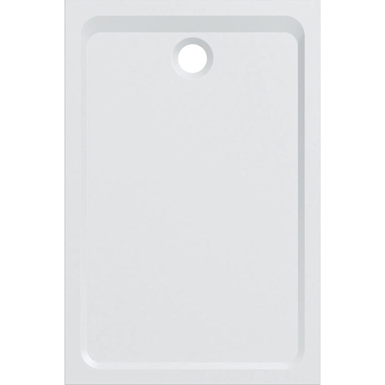 Geberit Rechteckige Duschwanne, L. 80 T. 120 cm, Weiß, matte Oberfläche MELUA 00095600777G