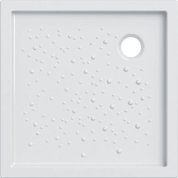 Geberit Quadratische Duschwanne 80 cm, Weiß, glänzende Oberfläche BASTIA 00721200000001