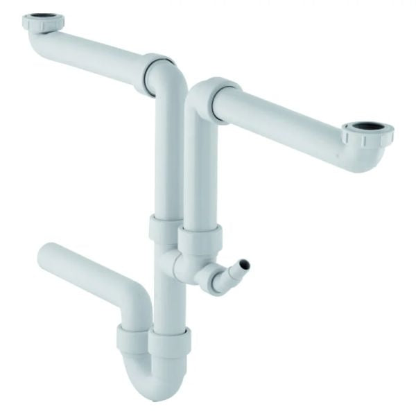 Geberit Siphon gebogen 2-Wege Anschluss Geschirrspüler 1"1/2 152338111