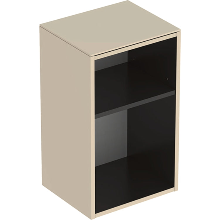 Geberit Hängender offener Unterschrank H. 36 cm, Farbe Sandgrau, glänzende Oberfläche SMYLE SQUARE 500.358.JL.1