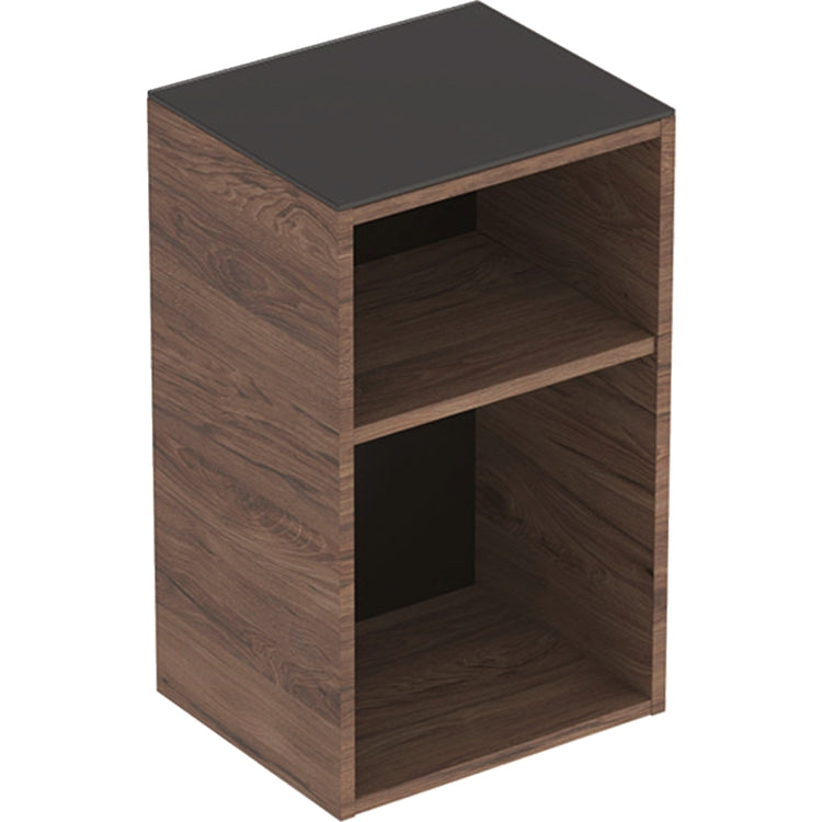 Geberit Hängendes, offenes Gehäuse H. 36 cm, amerikanische Nussbaum-Finish SMYLE SQUARE 500.358.JR.1