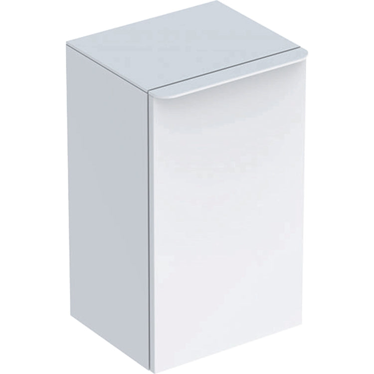 Geberit Seitenschrank H. 60 cm, mit einer Dämpfungstür, Rechtsöffnung, Weiß, glänzende Oberfläche SMYLE SQUARE 500.359.00.1