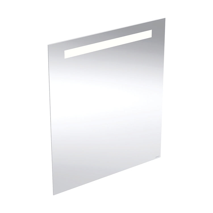 Geberit Spiegel L. 60 cm, mit Beleuchtung oben, aus eloxiertem Aluminium OPTION BASIC SQUARE 502.805.00.1