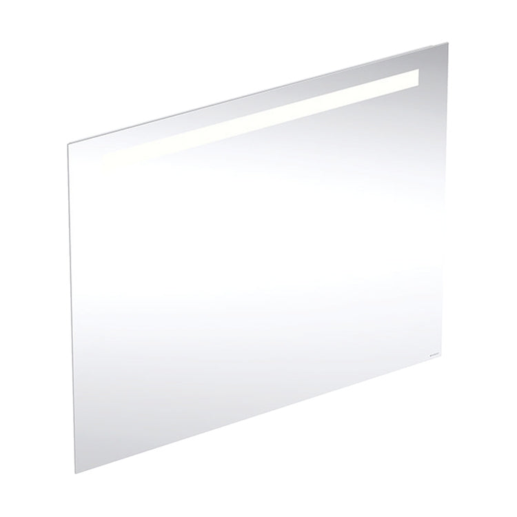 Geberit Spiegel L. 90 cm, mit Beleuchtung oben, aus eloxiertem Aluminium OPTION BASIC SQUARE 502.808.00.1