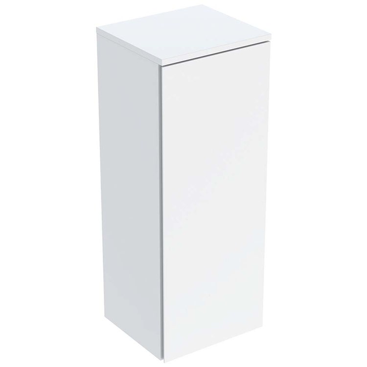 Geberit Säulenmöbel H. 85 cm, mit einer Dämpfungstür, Weiß glänzende Oberfläche SELNOVA SQUARE 504.143.01.1