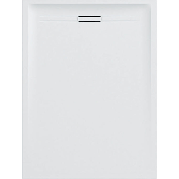Geberit Rechteckige Duschwanne L. 80 T. 160 cm, Weiß, Steinoptik-Finish SESTRA 550.258.00.2