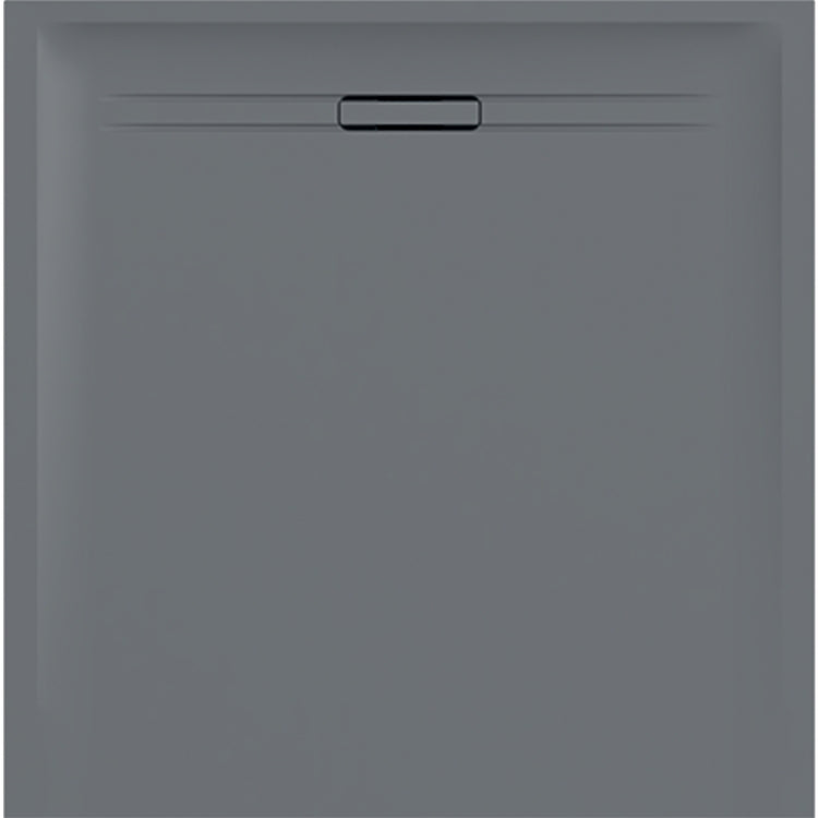 Geberit Quadratische Duschwanne 90 cm, graue Farbe mit Steinoptik-Finish SESTRA 550.260.00.2