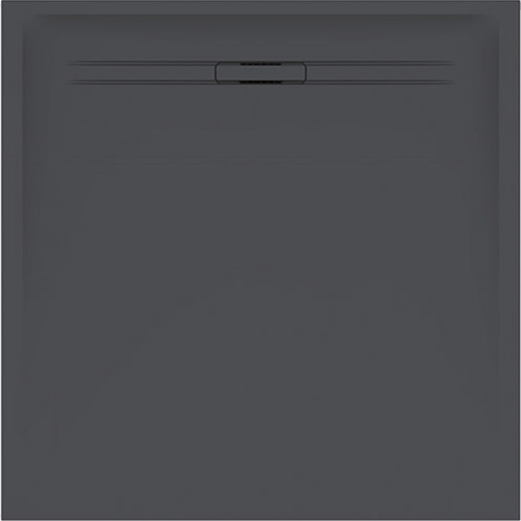 Geberit Quadratische Duschwanne 90 cm, Farbe Graphit, Steinoptik-Finish SESTRA 550.270.00.2