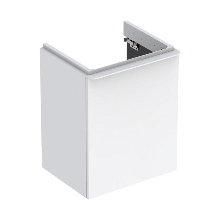 Geberit Hänge-Gehäuse L. 45 cm, mit Tür rechts öffnend und gedämpfter Schließung, Weiß, glänzende Oberfläche SMYLE 500.350.00.1