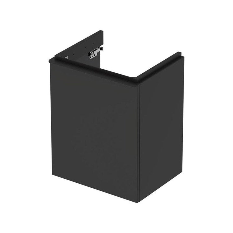 Geberit Hängendes mobiles Gehäuse L. 50 cm, mit Tür links öffnend und gedämpftem Schließen, Schwarz matt SMYLE 500.364.JK.1