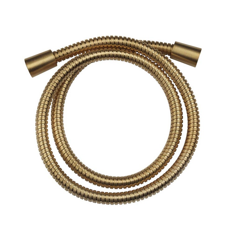 Gessi Dusche flexibel mit doppelter Falz, Länge 150 cm, mit 1/2 Zoll konischem Anschluss, Oberfläche warmbronze gebürstet PVD SHOWER 01724#726