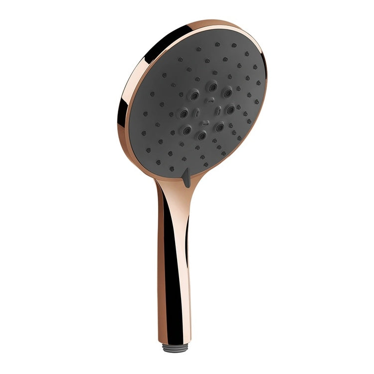 Gessi Duschkopf entkalkend mit drei Strahlen und schwarzem Einsatz, PVD Kupferfinish SHOWER 14378#030