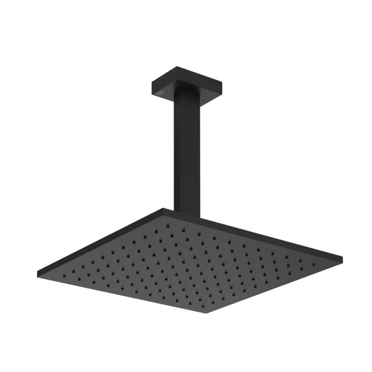 Gessi Kalkschutz-Duschkopf an der Decke, drehbar, Schwarz matt SHOWER 15186#299