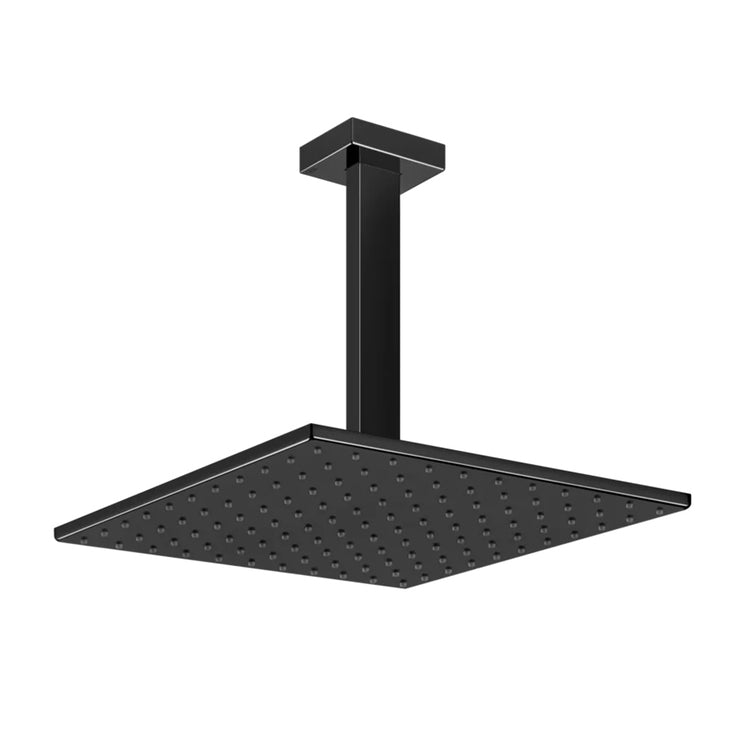 Gessi Kalkschutz-Duschkopf an der Decke, drehbar, Black Metal PVD Oberfläche SHOWER 15186#706