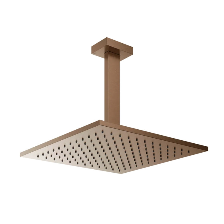 Gessi Kalkschutz-Duschkopf an der Decke, schwenkbar, Oberfläche Copper Brushed PVD SHOWER 15186#708