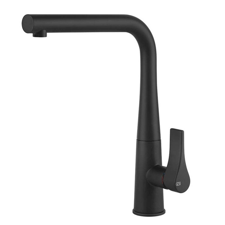 Gessi Einhandmischer mit schwenkbarem Auslauf, schwarze Farbe, mattes Finish PROTON 17175#299