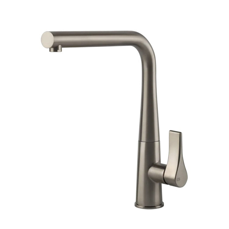 Gessi Einhandmischer mit schwenkbarem Auslauf, Finox-Finish PROTON 17175#149