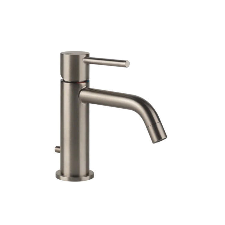 Gessi Waschbeckenarmatur mit Ablauf und Verbindungsschläuchen, Oberfläche Finox gebürstetes Nickel TORTONA 18601#149