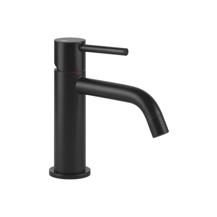 Gessi Waschtischmischer ohne Ablauf, mit Anschluss-Schläuchen, Farbe Schwarz matt Finish TORTONA 18602#299