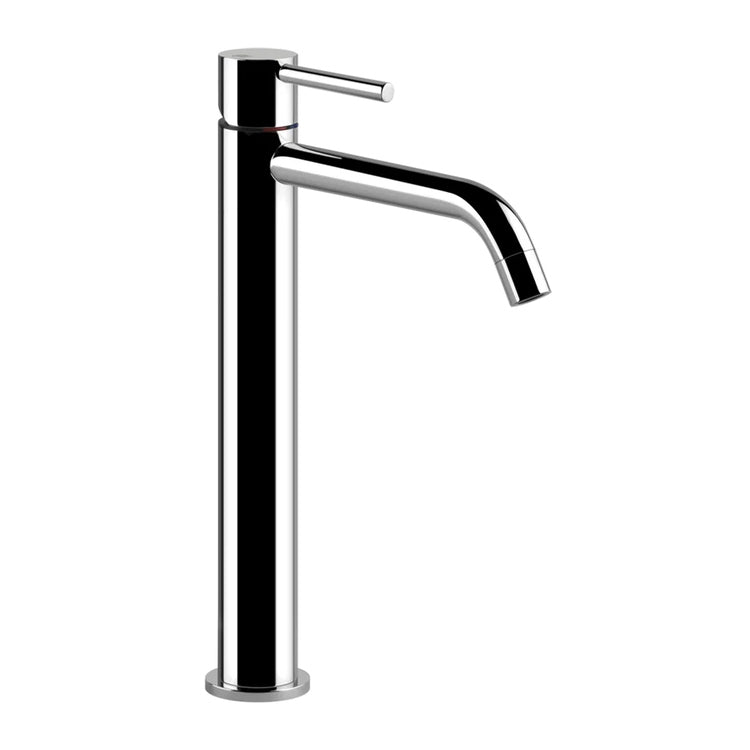 Gessi Waschtischarmatur H. 30 cm, ohne Ablauf, mit Anschlussflexschläuchen, Chromoberfläche TORTONA 18604#031