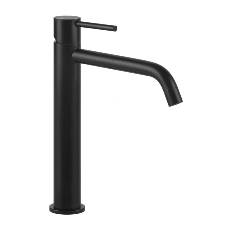 Gessi Waschtischarmatur T. 24 cm, ohne Ablauf, mit Anschlussflexschläuchen, Farbe Schwarz matt TORTONA 18606#299
