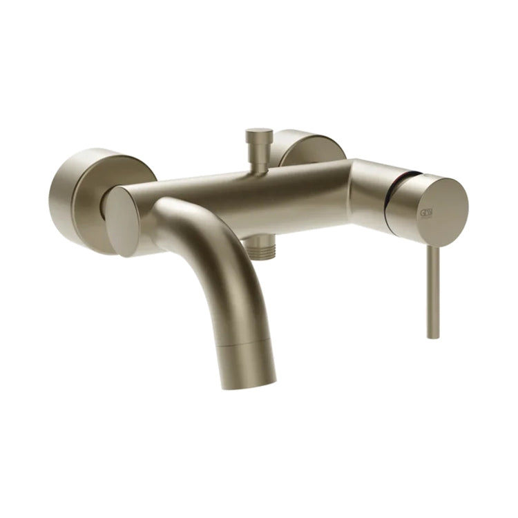 Gessi Außen-Wannenmischer, mit automatischem Bad/Dusche-Umschalter, Oberfläche Finox gebürstetes Nickel TORTONA 18613#149