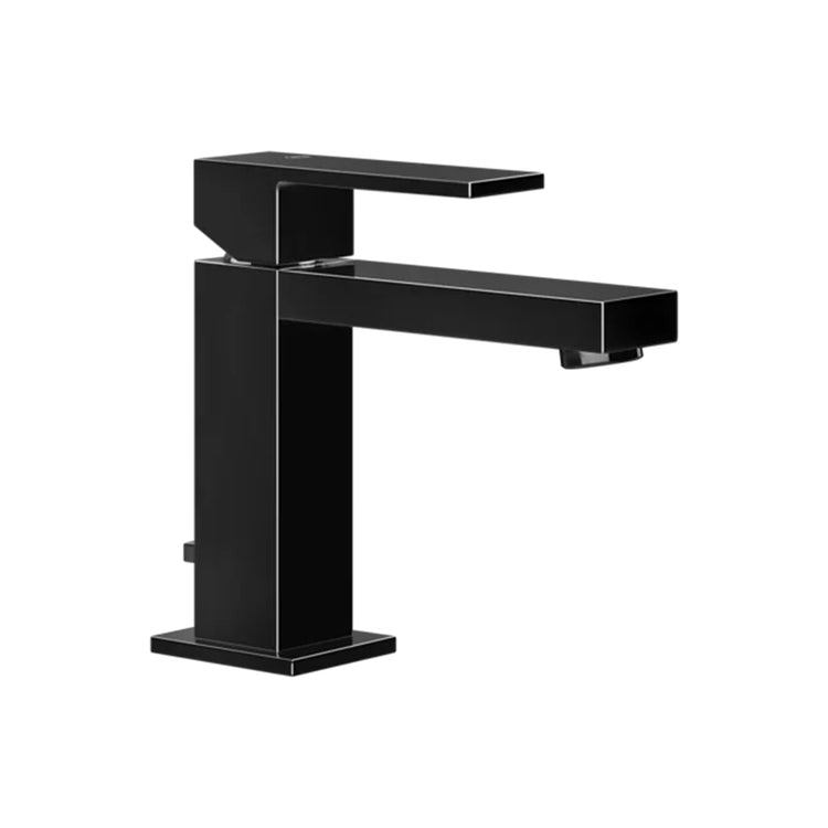 Gessi Waschtischmischer H. 15 cm, mit Ablauf und Anschlussflexschläuchen, Oberfläche Black Metal PVD RETTANGOLO 20001#706