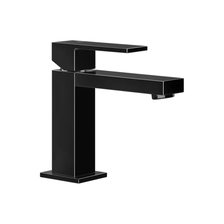 Gessi Waschtischmischer H. 15 cm, ohne Ablauf, mit Anschlussflexschläuchen, Finish Black Metal PVD RETTANGOLO 20002#706