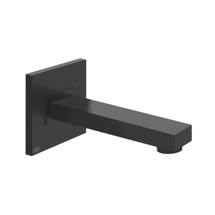 Gessi Rechteck K Wannenrand an der Wand, Schwarz matt RETTANGOLO K 20120#299