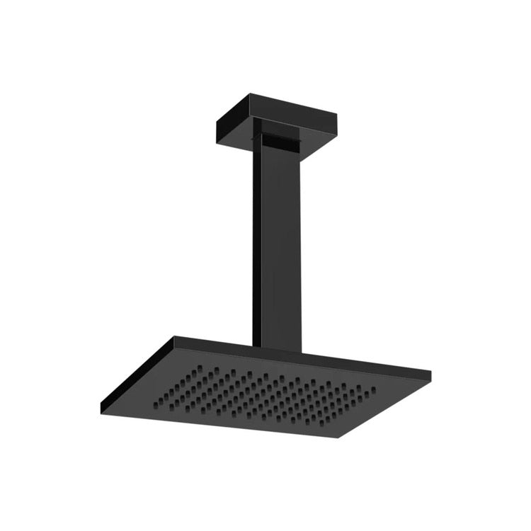 Gessi Anti-Kalk-Deckenbrause, schwenkbar, Schwarz matt RETTANGOLO 20151#299