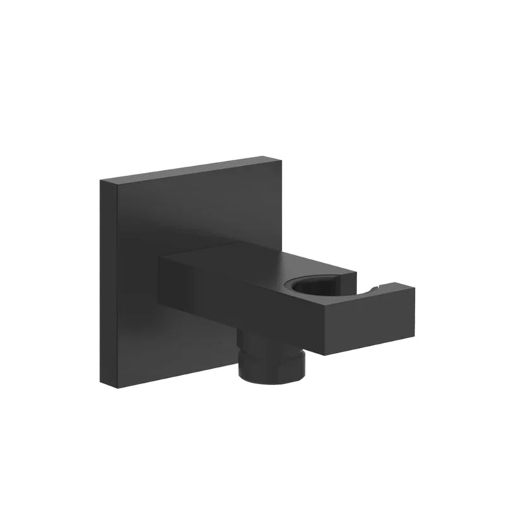 Gessi Wasseranschluss mit Duschhalter, Farbe schwarz, matte Oberfläche SHOWER 20161#299