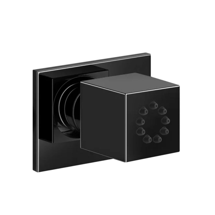 Gessi Seitlicher verstellbarer Duschkopf, Oberfläche Black Metal PVD WELLNESS 20172#706