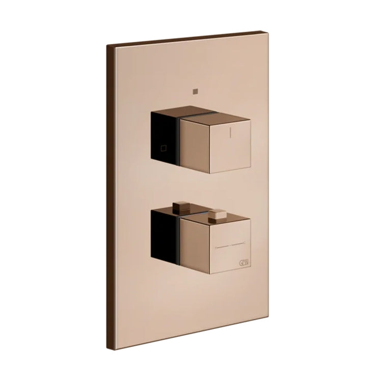 Gessi Thermostat-Duschmischer für die Wand, 1 Ausgang, ohne Unterputzkörper, Kupfer PVD-Finish SHOWER 20182#030